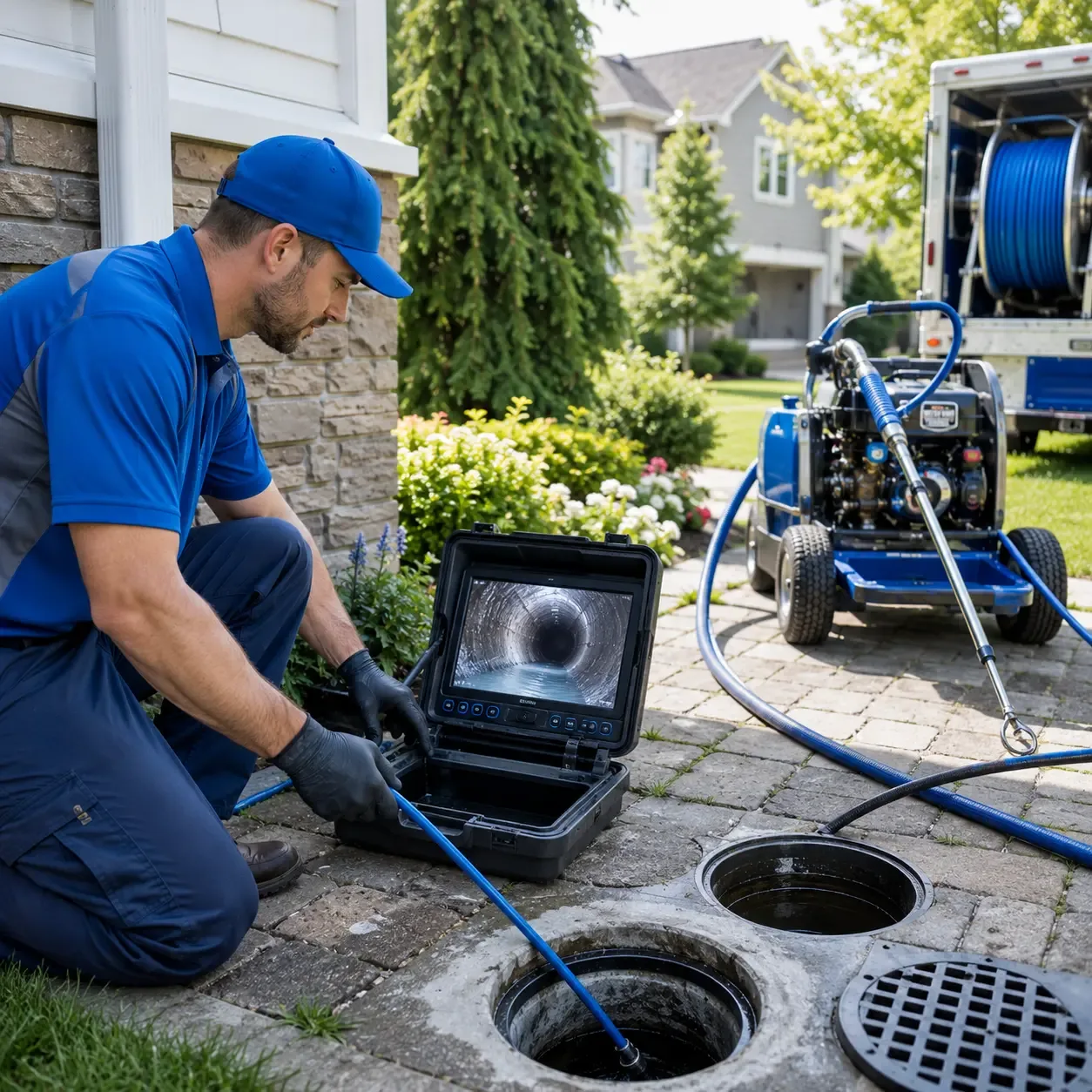 Outdoor drain cleaning professionals serving Flat Rock, IN