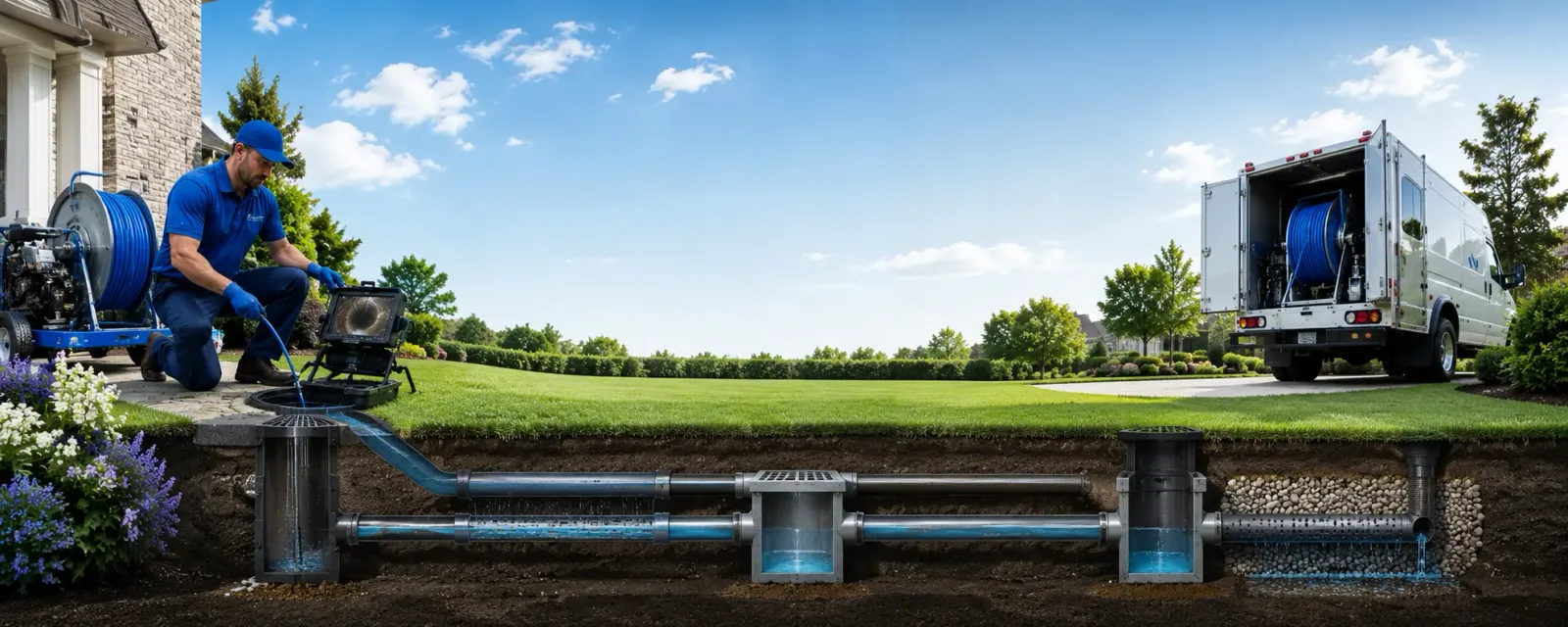 Outdoor drain cleaning information for Flat Rock, IN